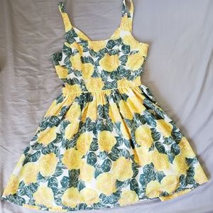 Yellow Floral Sun Dress